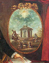 Отраженные в зеркале: Всевидящее око, Креститель и присяга рыцаря - тамплиера, фрагмент портрета А.П.Мельгунова