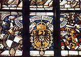 Окно евангелической церкви, основанной императором Вильгельмом II