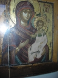 Богородица Одигитрия, на оборотной стороне её Рыцарь - Георгий Победоносец